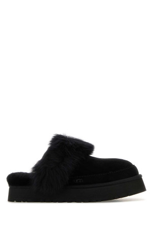 Black suede Disquette slippers Black UGG (1173930)