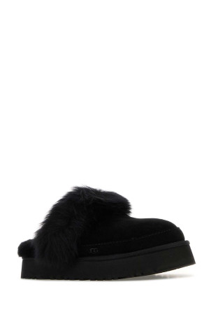 Black suede Disquette slippers Black UGG (1173930)