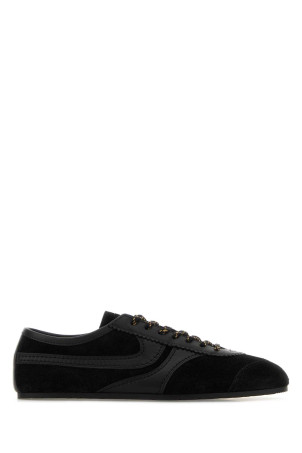 Black suede and leather sneakers DRIES VAN NOTEN (252021726126)