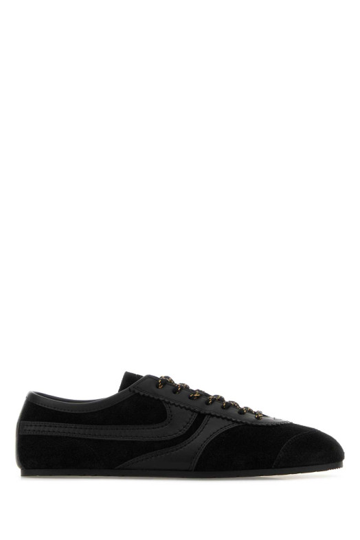 Black suede and leather sneakers DRIES VAN NOTEN (252021726126) Black suede and leather sneakers DRIES VAN NOTEN (252021726126)