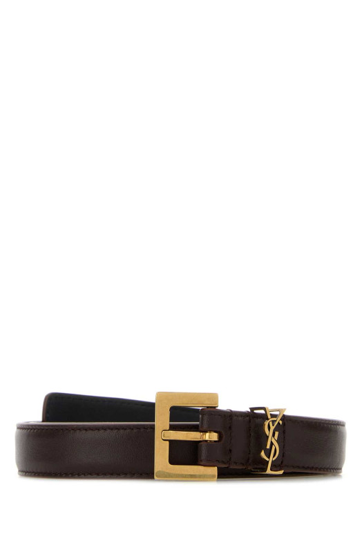 Brown leather belt SAINT LAURENT (554465BOO0W) Brown leather belt SAINT LAURENT (554465BOO0W)