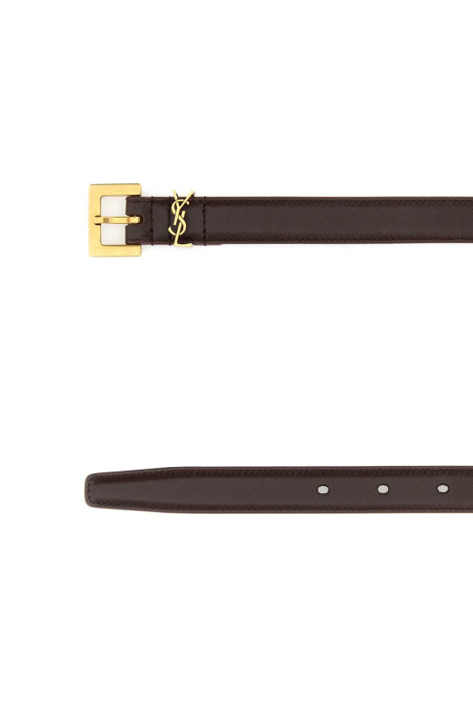 Brown leather belt SAINT LAURENT (554465BOO0W) Brown leather belt SAINT LAURENT (554465BOO0W)