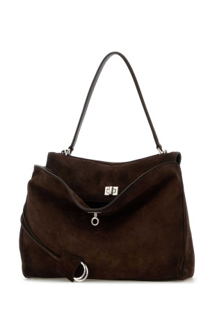 Dark brown suede medium Rodeo handbag BALENCIAGA (7897722AB4G) Dark brown suede medium Rodeo handbag BALENCIAGA (7897722AB4G)