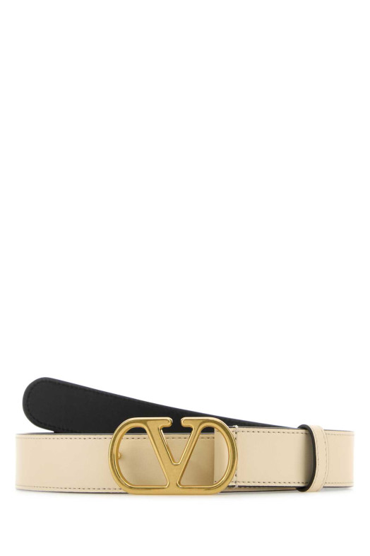 Ivory leather VLogo belt VALENTINO GARAVANI (7W2T0SM3IYR) Ivory leather VLogo belt VALENTINO GARAVANI (7W2T0SM3IYR)