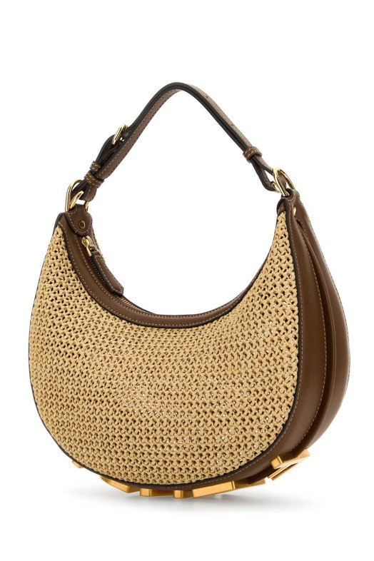 Straw Fendigraphy handbag FENDI (8BR798AOVO) Straw Fendigraphy handbag FENDI (8BR798AOVO)