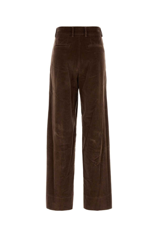 Brown stretch corduroy palazzo pant PT TORINO (CDVSFKZ00STDPG81) Brown stretch corduroy palazzo pant PT TORINO (CDVSFKZ00STDPG81)