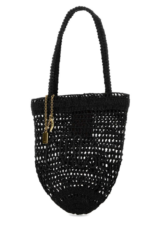 Black raffia small Summer Banana shopping bag CHLOE (CH25AS903P08)