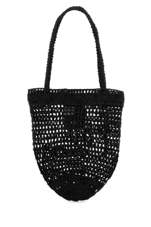 Black raffia small Summer Banana shopping bag CHLOE (CH25AS903P08)