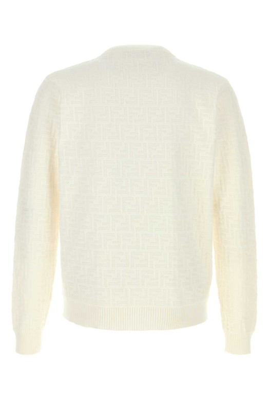 White cotton sweater White FENDI (FZX091AUW0) White cotton sweater White FENDI (FZX091AUW0)