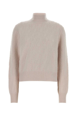 Powder pink stretch wool blend sweater FENDI (FZXE09AYM0) Powder pink stretch wool blend sweater FENDI (FZXE09AYM0)