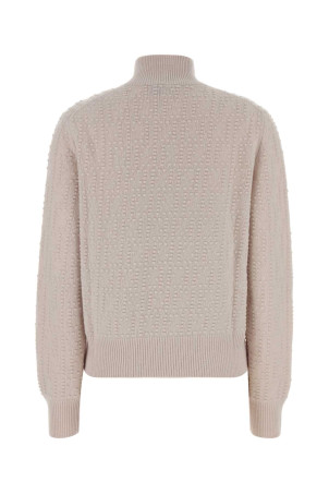 Powder pink stretch wool blend sweater FENDI (FZXE09AYM0) Powder pink stretch wool blend sweater FENDI (FZXE09AYM0)