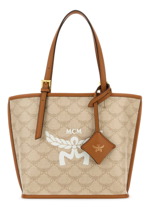 Printed canvas mini Himmel shopping bag MCM (MWPESAC02)