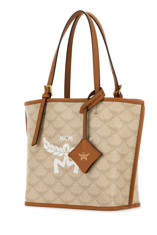 Printed canvas mini Himmel shopping bag MCM (MWPESAC02)