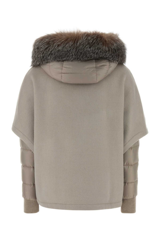 Dove grey polyester Pegaso down jacket MOORER (PEGASOCWR) Dove grey polyester Pegaso down jacket MOORER (PEGASOCWR)