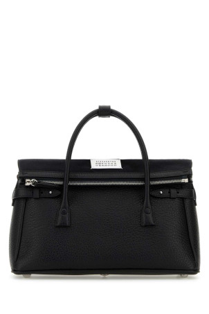 Black leather 5AC East West handbag MAISON MARGIELA (SB2WD0076P4348)