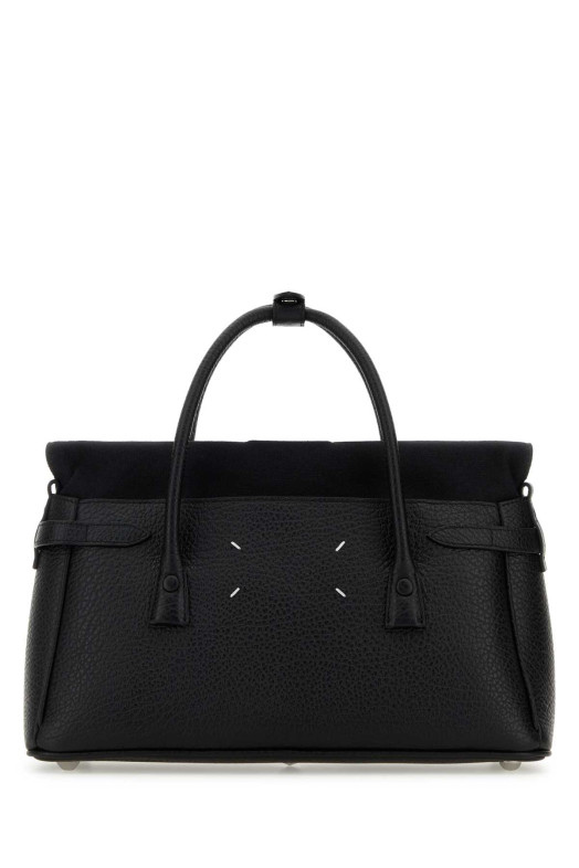 Black leather 5AC East West handbag MAISON MARGIELA (SB2WD0076P4348)