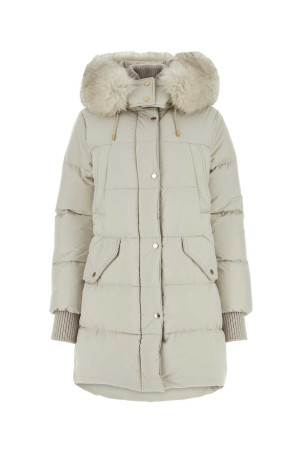 Ivory polyester down jacket BLUE MOORER (TALASSASTP)