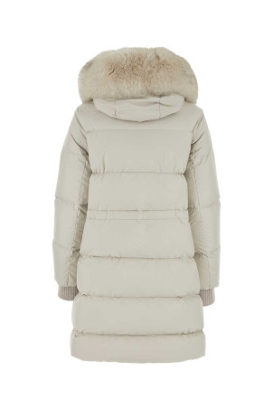 Ivory polyester down jacket BLUE MOORER (TALASSASTP)