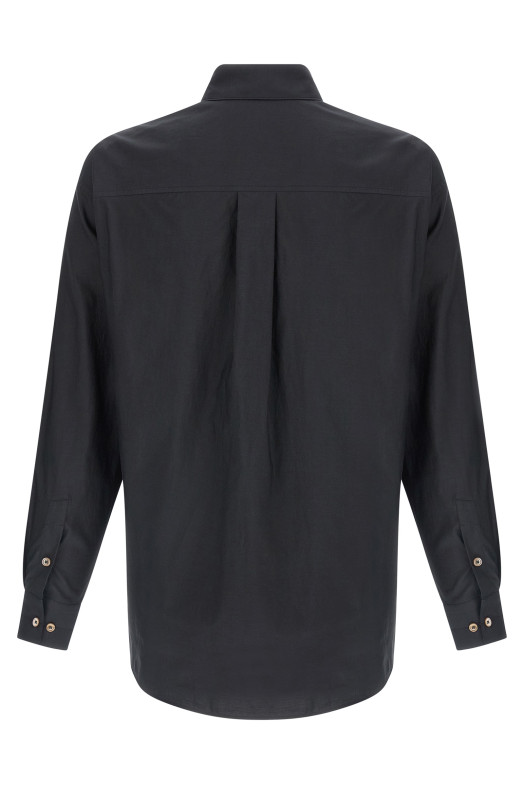 Cotton silk shirt Gray