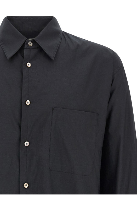 Cotton silk shirt Gray