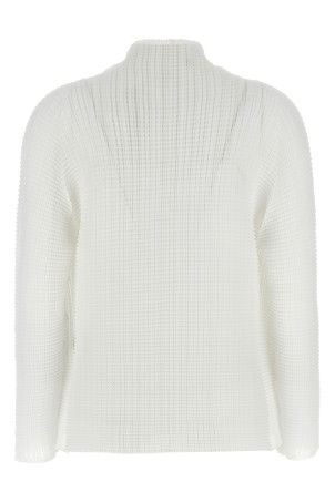 'Wooly Pleats' cardigan White 'Wooly Pleats' cardigan White