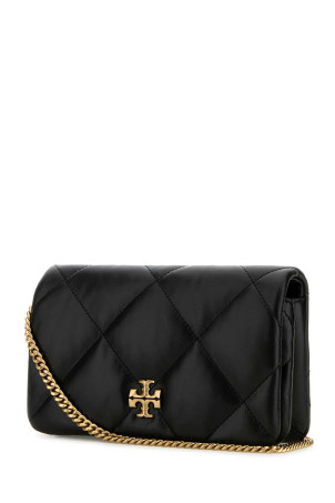 Black leather Kira clutch TORY BURCH (158624) Black leather Kira clutch TORY BURCH (158624)