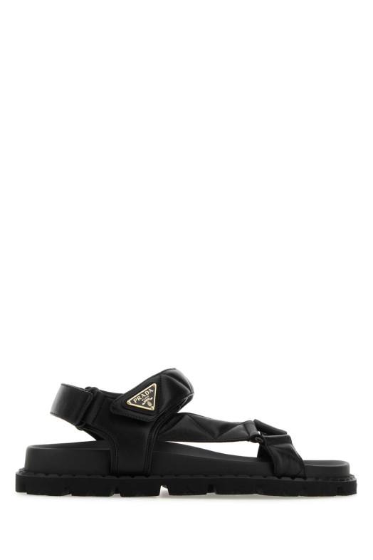 Black nappa leather sandals Black PRADA (1X433NF020038) Black nappa leather sandals Black PRADA (1X433NF020038)