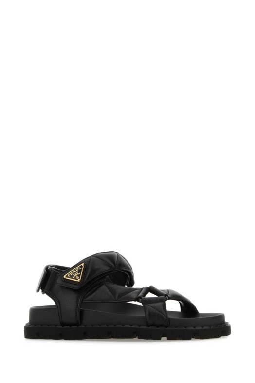 Black nappa leather sandals Black PRADA (1X433NF020038) Black nappa leather sandals Black PRADA (1X433NF020038)