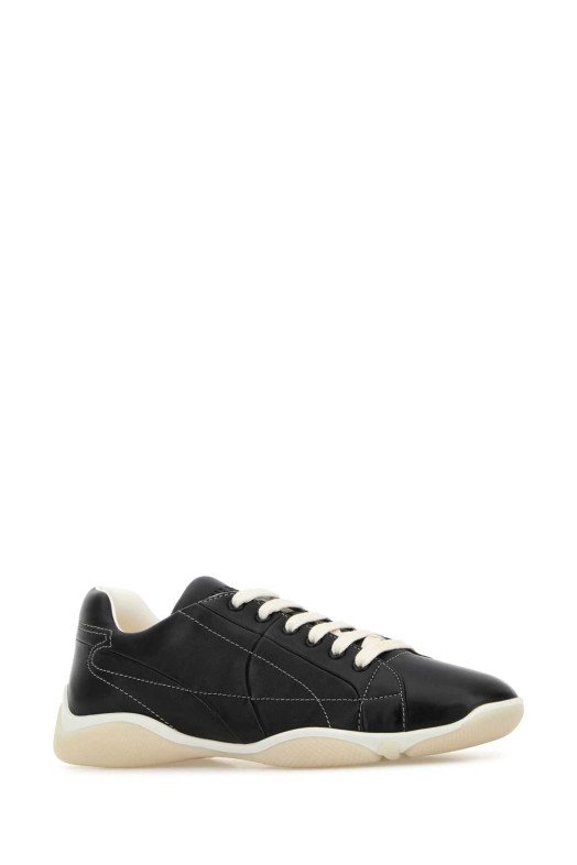 Black nappa leather sneakers PRADA (2EE429FG000038)
