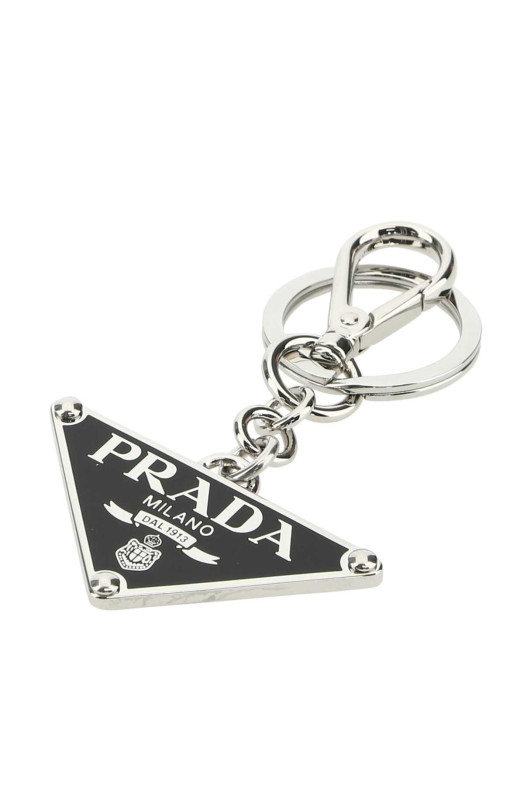 Black metal key ring Black PRADA (2PS05766A) Black metal key ring Black PRADA (2PS05766A)