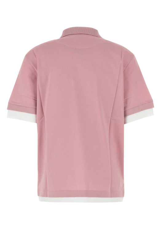 Pink piquet polo shirt PRADA (39586SOOO1736)