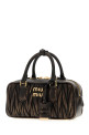 Dark brown leather Arcadie handbag MIU MIU (5BB142VOONAF6Q)