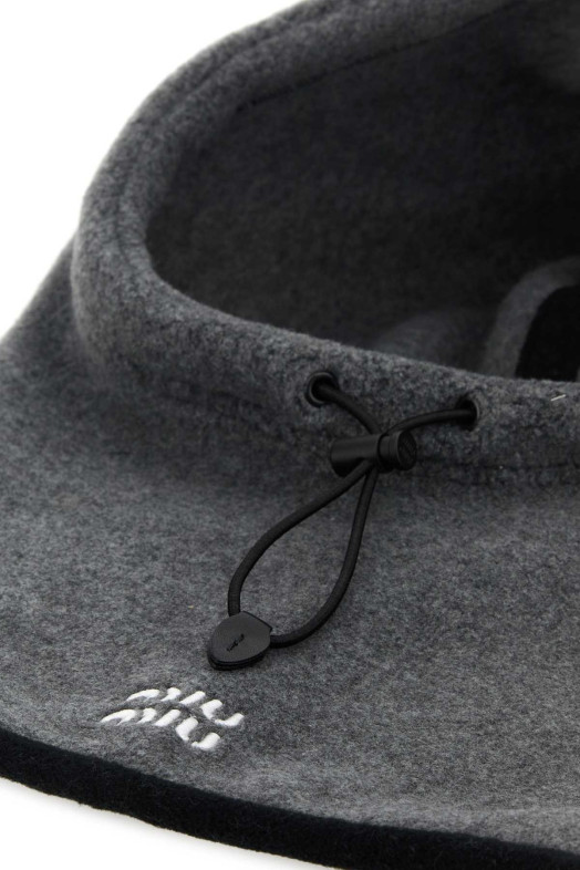 Dark grey polyester balaclava MIU MIU (5HC23315V3) Dark grey polyester balaclava MIU MIU (5HC23315V3)