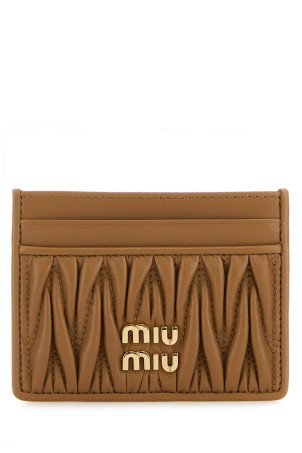 Camel leather card holder MIU MIU (5MC076AFPP) Camel leather card holder MIU MIU (5MC076AFPP)