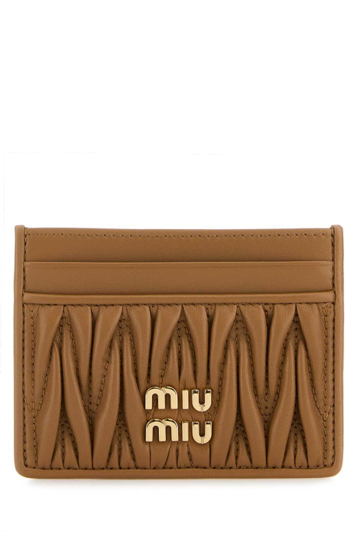 Camel leather card holder MIU MIU (5MC076AFPP) Camel leather card holder MIU MIU (5MC076AFPP)