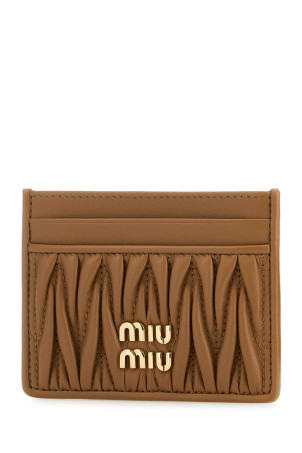 Camel leather card holder MIU MIU (5MC076AFPP) Camel leather card holder MIU MIU (5MC076AFPP)
