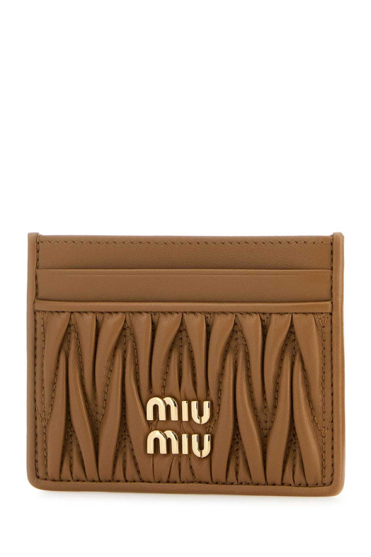 Camel leather card holder MIU MIU (5MC076AFPP) Camel leather card holder MIU MIU (5MC076AFPP)
