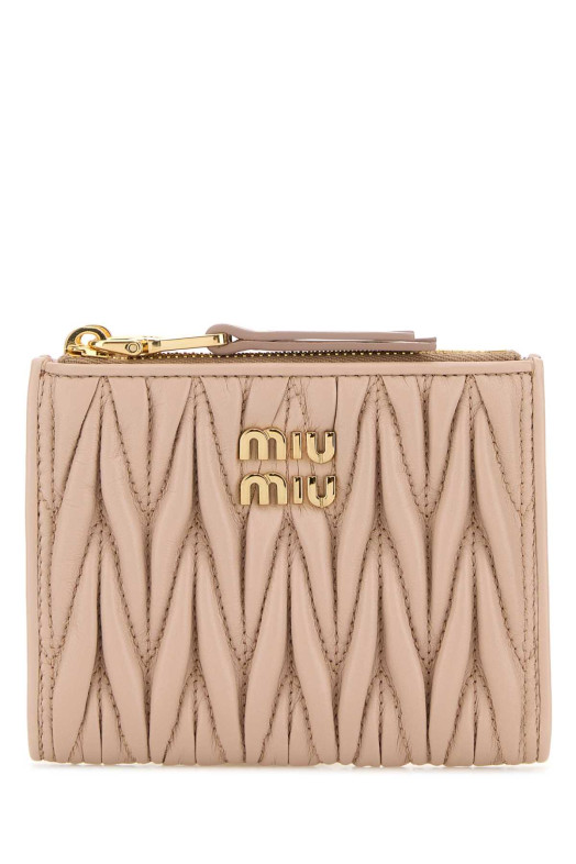 Powder pink leather wallet MIU MIU (5ML024AFPP) Powder pink leather wallet MIU MIU (5ML024AFPP)