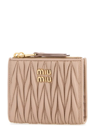 Powder pink leather wallet MIU MIU (5ML024AFPP) Powder pink leather wallet MIU MIU (5ML024AFPP)