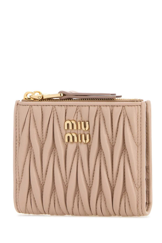 Powder pink leather wallet MIU MIU (5ML024AFPP) Powder pink leather wallet MIU MIU (5ML024AFPP)
