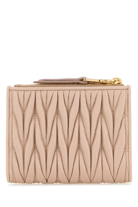 Powder pink leather wallet MIU MIU (5ML024AFPP) Powder pink leather wallet MIU MIU (5ML024AFPP)