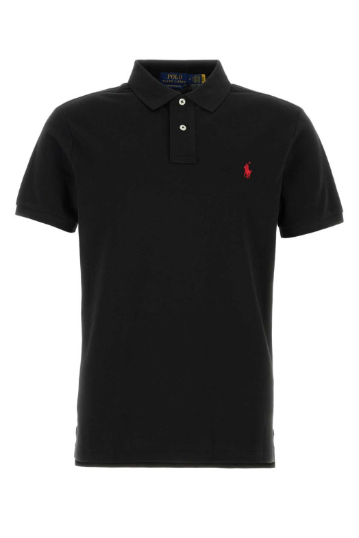Black piquet polo shirt POLO RALPH LAUREN (710782592) Black piquet polo shirt POLO RALPH LAUREN (710782592)