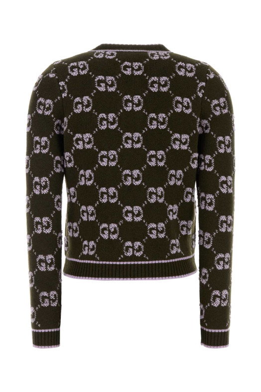 Вышитый шерстяной кардиган GUCCI (713300XKCNA)