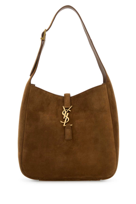 Коричневая замша, небольшая сумка Le 5 Ã 7 Soft SAINT LAURENT (7139381U80W)
