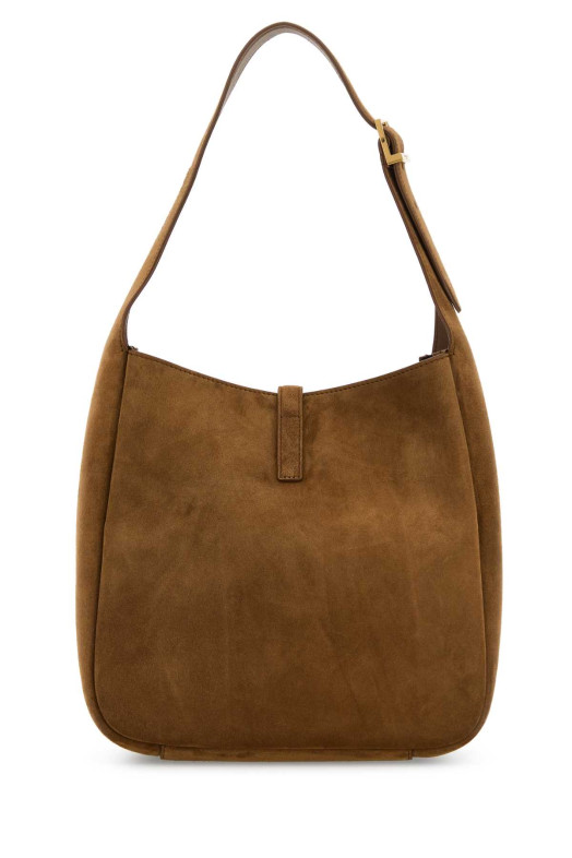 Коричневая замша, небольшая сумка Le 5 Ã 7 Soft SAINT LAURENT (7139381U80W)