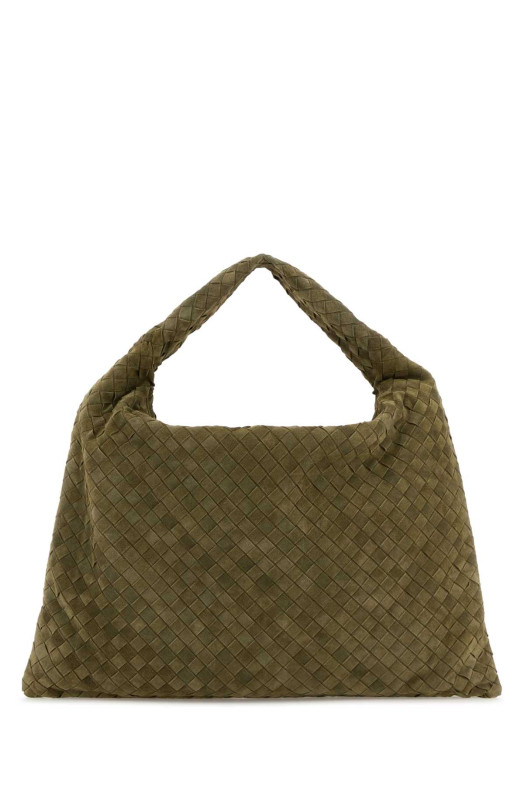 Army green suede Hop shoulder bag BOTTEGA VENETA (763970V1QE3) Army green suede Hop shoulder bag BOTTEGA VENETA (763970V1QE3)