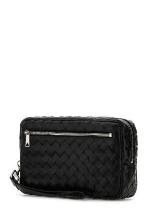 Black leather Intrecciato clutch BOTTEGA VENETA (777390V2HL1) Black leather Intrecciato clutch BOTTEGA VENETA (777390V2HL1)