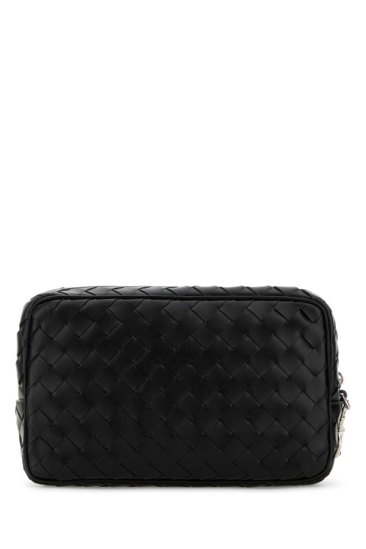 Black leather Intrecciato clutch BOTTEGA VENETA (777390V2HL1) Black leather Intrecciato clutch BOTTEGA VENETA (777390V2HL1)