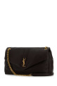 Dark brown leather big Calypso shoulder bag SAINT LAURENT (777399AACYT)