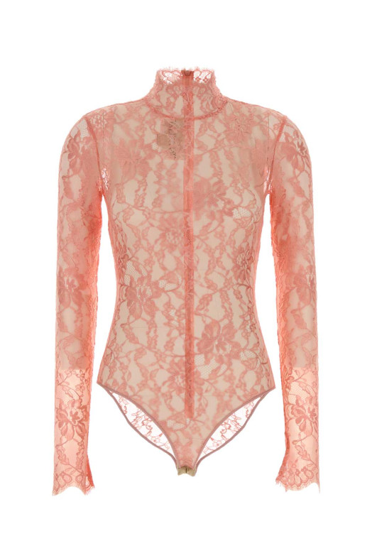 Salmon stretch lace bodysuit VALENTINO GARAVANI (7B0MR01Z9TS)